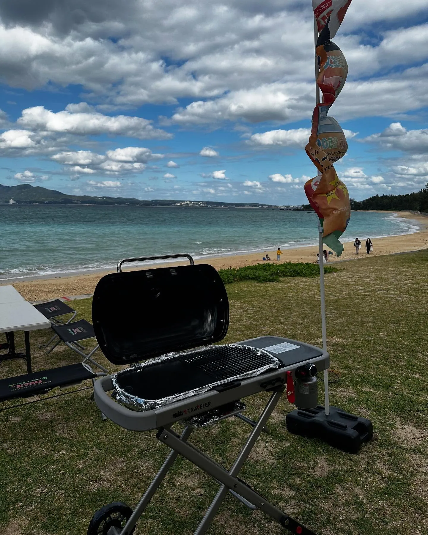 海辺でバーベキュー🍖といえば沖縄の名物✨